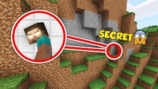 JAI TROUVÉ LA BASE SECRÈTE DHEROBRINE SUR MINECRAFT 😱  1 [upl. by Airehs]