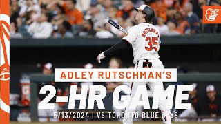 Adley Rutschmans 2Homer Game  Baltimore Orioles [upl. by Adne]