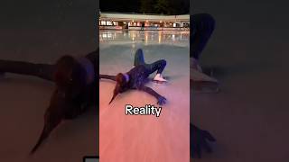 Ich brauche einen Föhn 😆 expectationvsreality eislaufen Slide IceSkating SophiaSchubert Viral [upl. by Zennie545]