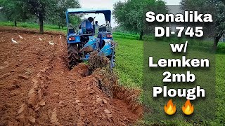 Sonalika DI745 w Lemken 2mb Plough  Prem Agro Beejna [upl. by Yretsym]