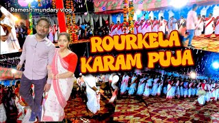 Rourkela biggest karam Puja in bagbudi  mundary song rameshmundaryvlog [upl. by Cartwright895]