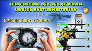 2GB 3GB 4GB 6GB RAM LOW DEVICE BEST SENSITIVITY SETTINGS  BGMI  PUBG BEST GYRO amp NO GYRO SETTINGS [upl. by Cosette]