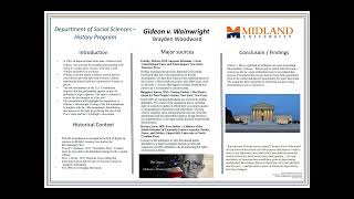 Gideon v Wainwright 2022 Winter Research Fair Midland University [upl. by Ahsien]