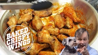 Crispy Baked Chicken Wings With Honey Sriracha Sauce Recipe [upl. by Atirak]