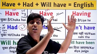 Basic English Lesson 1  Use of Will have had had  English Speaking Practice Class in Hindi [upl. by Annatnas]