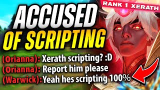 Rank 1 Xerath Called Out for CHEATING In Ranked REPORTED FOR SCRIPTING [upl. by Aidnama743]