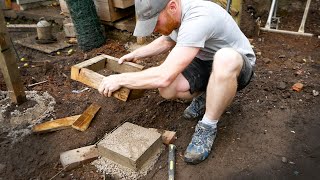 POST FOOTINGS FOR THE NEW SHED [upl. by Laleb]