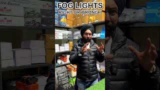 Fog lights right or wrong  royalenfieldaccesories [upl. by Otreblon]