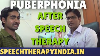 SLP Sanjay Kumar After Puberphonia  8 Days  Speech Therapy  Diplophonia  A Voice Disorder [upl. by Aicenod988]