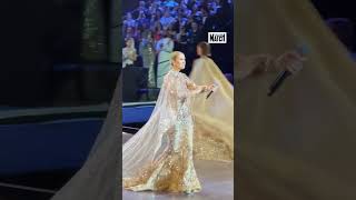 Celine Dion NEW Performance of quotIm Alivequot Elie Saab 2024 Party [upl. by Hplodur703]