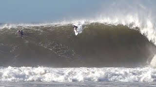 Pro Surfers charge MASSIVE swell in Maui  Maalaea GOING OFF  Freight Trains [upl. by Sevy]