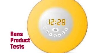 Test  ORSEN Wake up Light Lichtwecker  Aufwachen mit Licht und Radio im Test [upl. by Adeys]