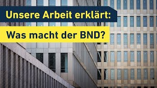 BND erklärt Auftrag Kontrolle und Themen [upl. by Vharat]