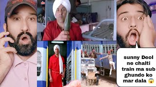 Jaal Movie  Sunny Deol Train Mass Climax Fight Scene  Pakistani Reaction [upl. by Ho]