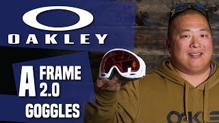 2018 Oakley A Frame 20 Goggles  Review  TheHousecom [upl. by Semmes]