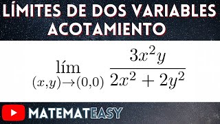 📌 Límites de Dos Variables  Acotamiento Mayoración o Estricción Ejercicio 14 [upl. by Minette202]