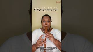 How to play daddyfinger🤚🏽on the recorder 🌸recordertutorial daddyfingersong waldorfeducation [upl. by Tawnya]