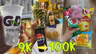 Mukbang  Combo 9k đến 100k mua được gì tại cửa hàng tiện lợi Convenience store mukbang asmr [upl. by Nnanerak]