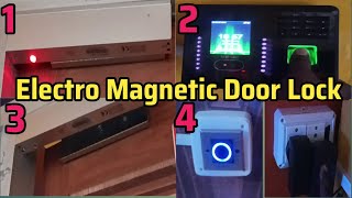 How to install a electromagnetic lock for automatic swing door [upl. by Aloeda]