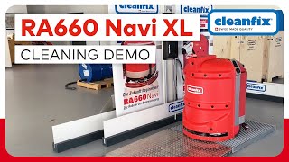 RA660 Navi XL  Cleaning Demo with App amp Docking Station  Cleanfix [upl. by Burl489]