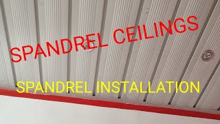 INSTALLATION OF SPANDREL CEILINGS [upl. by Adnuhsed]