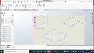 Isometric Projection Hexagonal prism [upl. by Niloc]