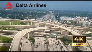 Delta Airlines landing in at the Miami International Airport in 4K [upl. by Nrehtac]