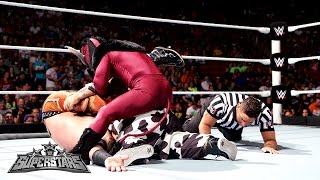 El Torito amp Hornswoggle vs Heath Slater amp Titus ONeil WWE Superstars Aug 21 2014 [upl. by Aeduj]