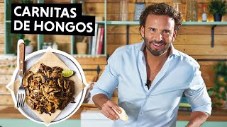 Carnitas de hongos  Carnitas vegetarianas  Carnitas plantbased  ChefOropeza [upl. by Ecerahc]