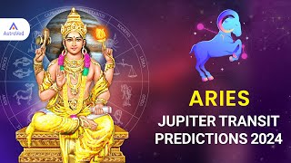 Jupiter Transit Predictions For Aries Moon Sign 2024 [upl. by Aelanej438]