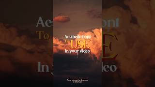 Top 5 AESTHETIC fonts you can use in Instagram REElS editingtutorial fontaesthetic vntutorial [upl. by Nahbois]