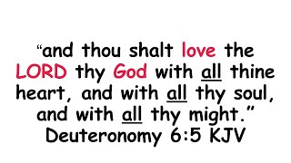 DEUTERONOMY 65 explained wordoftheday instructions on how to LOVE GOD god jesus love [upl. by Noirred831]