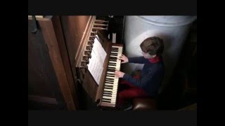 Bach minuet and Hartung praeludium on pipe organ played by Antoine Anneessens [upl. by Auginahs]