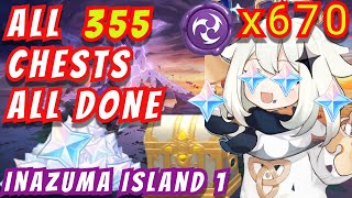 ALL CHEST LOCATIONS IN INAZUMA  NARUKAMI ISLAND 100 EXPLORED  670 ELECTRO SIGIL GENSHIN IMPACT [upl. by Misab]