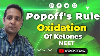 NEET  Popoffs rule  Oxidation of Ketones  NMDCAT [upl. by Arin457]