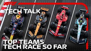 The Top Teams Tech Race So Far  F1TV Tech Talk  Cryptocom [upl. by Clyve2]