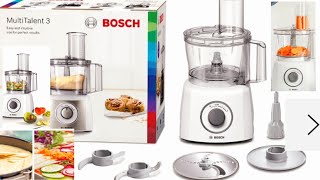 How to Start amp Use  Bosch MultiTalent 3 MCM3501M Food Processor  Installation Tutorial [upl. by Formenti883]