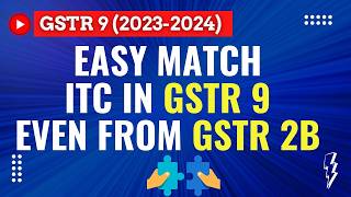 GSTR 9 202324 ITC in GSTR 9 vs GSTR 2B  Matching ITC in annual return  GSTR 2B amp not GSTR 2A [upl. by Atihana677]