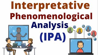 Interpretative Phenomenological Analysis IPA A qualitative data analysis approach [upl. by Easter]