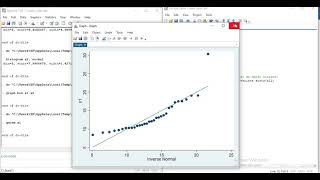 Test de normalité avec STATA [upl. by Aleit]