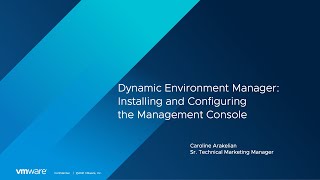 Dynamic Environment Manager Installing and Configuring the Management Console [upl. by Amadis667]