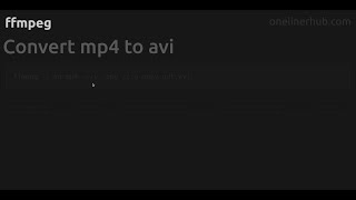 Convert mp4 to avi ffmpeg [upl. by Lanod]