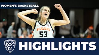 No 16 Utah vs No 25 Oregon State Womens Basketball Highlights  202324 Season [upl. by Charmane971]