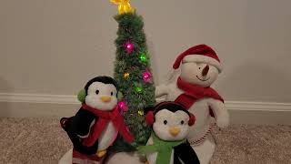 Snowman and penguins singing and dancing for christmas [upl. by Moselle]