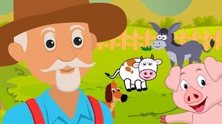 Old MacDonald Had a Farm 🐷 🐮 🚜  Old MacDonald 🐷 🐮 🚜  Nursery Rhyme with Lyrics [upl. by Irtimd]