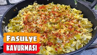 TAZE FASULYE KAVURMASI TARİFİ 🔔 YUMURTALI YEŞİL FASÜLYE NASIL YAPILIR [upl. by Helmut]