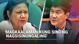 Magpalie detector test tayo Tulfo Villar clash at budget hearing of DENR  ABSCBN News [upl. by Lemor387]