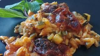 Simple recipe for cheesy baked tomato risoni [upl. by Kalinda]