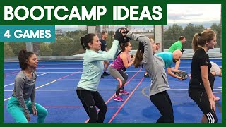 4 Boot Camp Games  Boot Camp Workout Training Ideas For Coaches [upl. by Lauhsoj]