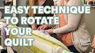 Easy Technique to Rotate Your Quilt [upl. by Livesay173]